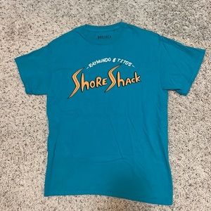 BNWOT teal BoxLunch Exclusive Nickelodeon Rocket Power “Shore Shack” tee men’s M